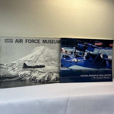 US Air Force Museum & Navy Aviation Air Craft Collection Brochures Vtg Lot Of 2