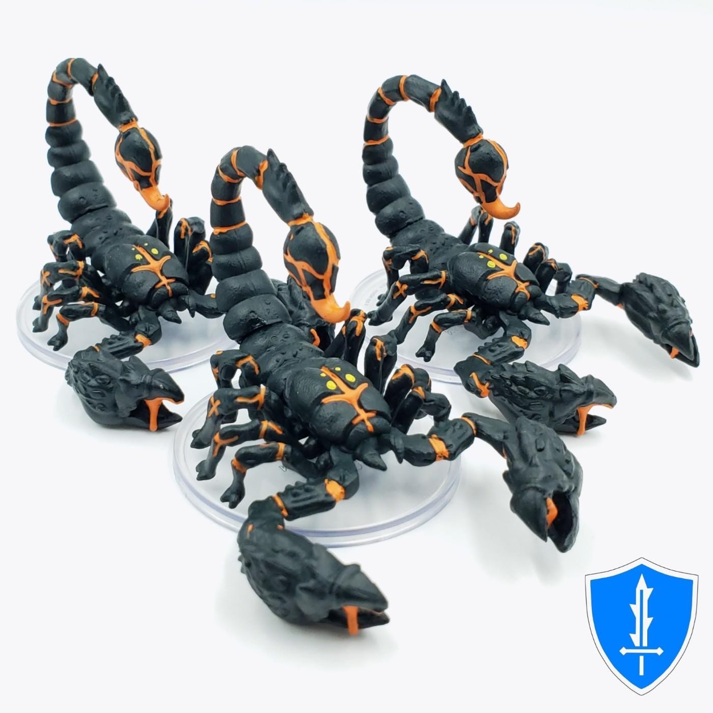 Magma Scorpion x3 - Planar Perils 33 Pathfinder Battles D-D Elemental Miniature 3390₽