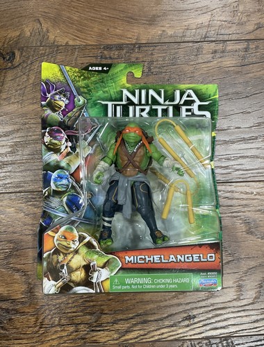 "Figura de acción de Miguel Ángel de la película Teenage Mutant Ninja Turtles 2014 6"" nueva sin caja"