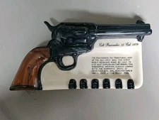 Vintage Colt Peacemaker .45 Cal. Ceramic Ashtray Vintage Firearm Collectible