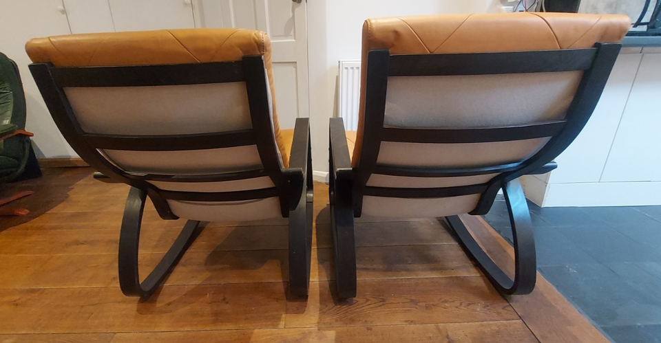 IKEA 40th ANNIVERSARY Collectors ed. Classic Leather Rocking POANG ...