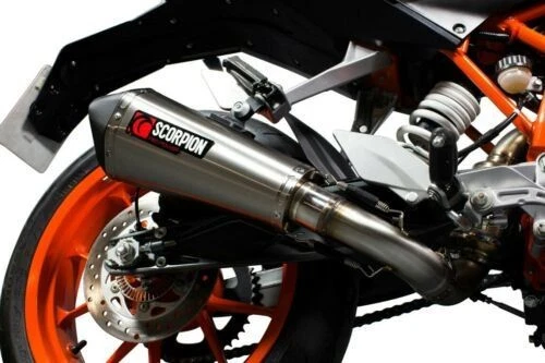 Serket de escape Scorpion sistema 3/4 acero inoxidable KTM Duke 390 2013-16 Foto 2 de 4