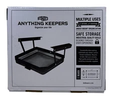 Anything Keeper Under Cabinet Pull Down Shelf Basket Drawer Organizer Black