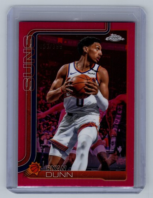 #ad 2025 26 Topps Chrome Ryan Dunn #178 Magenta Refractor 399 Suns $1.75