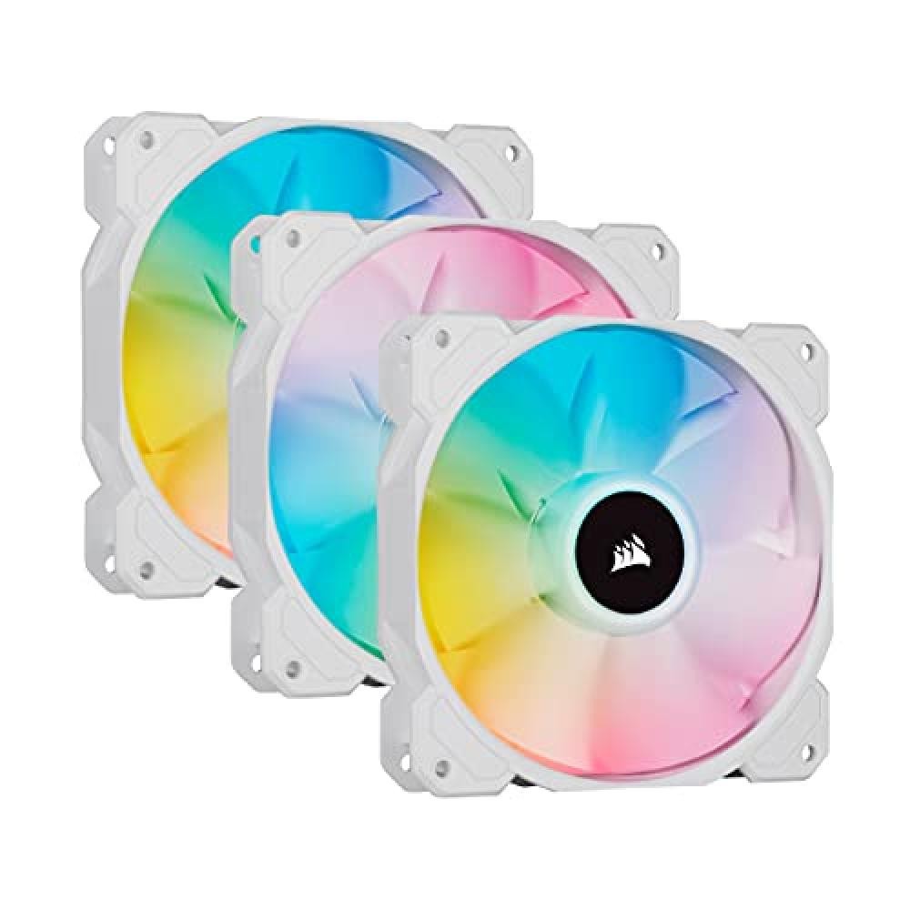 (TG. 120 mm) Corsair iCUE SP120 RGB ELITE Kit da Tre Ventole PWM Performance da