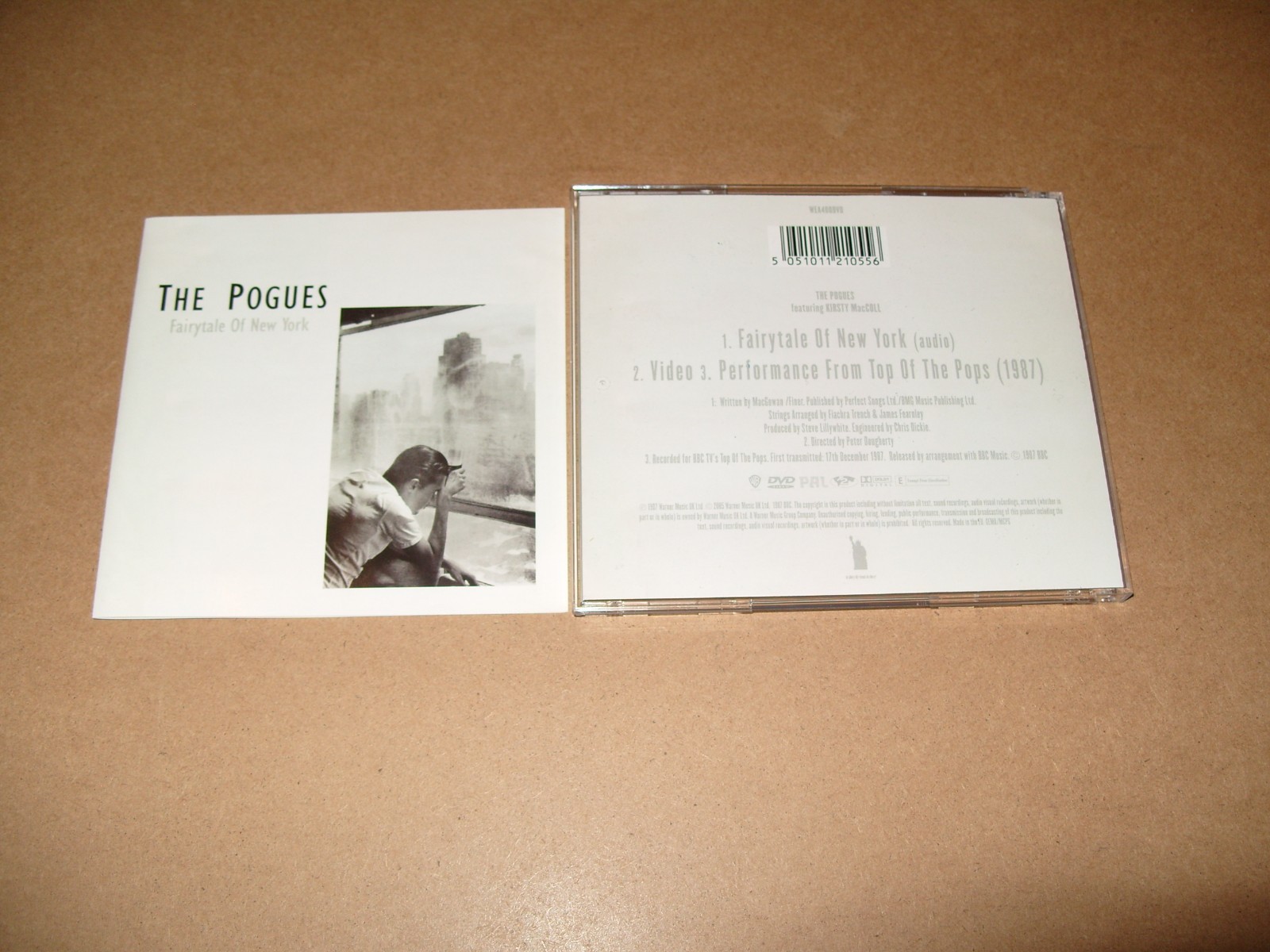 The Pogues (Feat Kirsty MacColl) Fairytale Of New York /Video 3 Track DVD -EX
