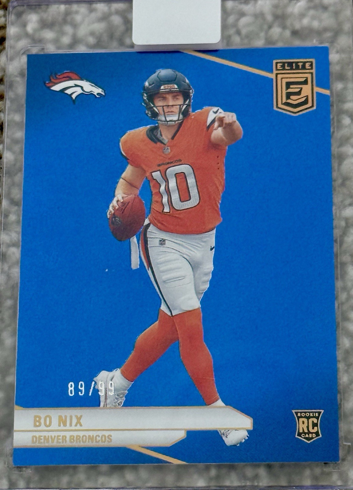 2024 Panini Donruss Elite - Rookies Bo Nix #175 Blue /99 (RC)
