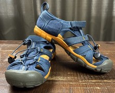 Keen Sandals Kid s Sz 1 Seacamp II CNX Waterproof Multisport Blue Orange