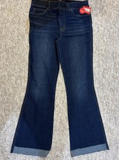 NWT Spanx Flare Jeans Midnight Shade Size Large Tall
