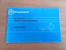 Libretto Uso E Manutenzione Piaggio  Ape Poker Anno 1992