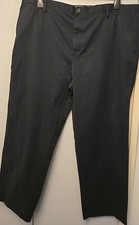 Mens Black Chino Trousers Dockers 42 Inch Waist 30 Inch Leg Great Condition
