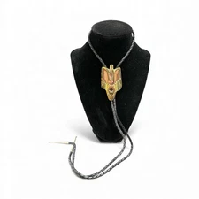 Vintage Copper and Gold tone Thunderbird Bolo Tie Southwestern Arizona