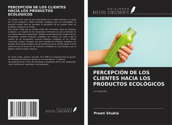 Preeti Shukla | PercepciÓN DE LOS Clientes Hacia LOS Productos EcolÓGicos | Buch-image