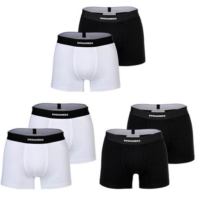 DSQUARED2 Herren Boxershorts, 2er Pack - Twin Pack Trunk, Cotton Stretch, Log...