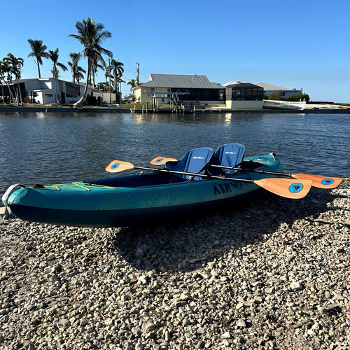 AIRWALK DISCOVERY, 1-2 Person Inflatable Sit In Kayak, With Accessories