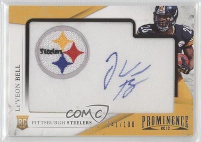 2013 Panini Prominence /100 Le'Veon Bell #157 RPA Patch Auto RC 0t1