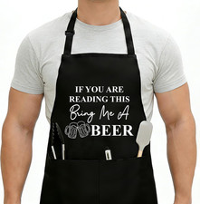 Funny Aprons For Men, Father's Fathers Day Kitchen Gifts For Dad Father Daddy Hu