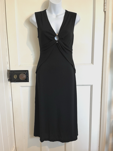 Banana Republic Dress Black Stretchy Sleeveless Size 0 UK 4 - 第 1/7 張圖片