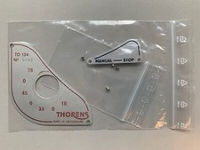 VINTAGE THORENS ID PLATE TD 134 USED