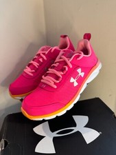Under Armour Kid s Assert 8 Running Athletic Shoes Electric Pink NIB 6 Youth