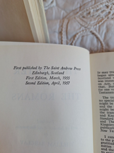 Study Bible Books Barclay ACTS APOSTLES LETTER TO ROMANS GALATIANS 3 Vintage HC - Imagen 5 de 7