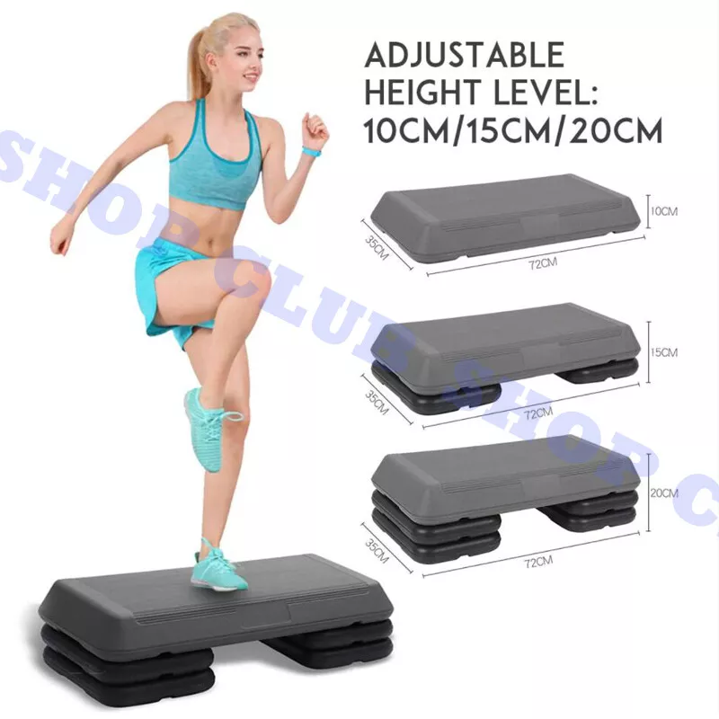 72cm Aerobic Step Exercise Stepper Gym Riser Workout Fitness