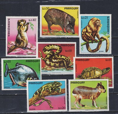 Paraguay Tropical Fauna Wild Animals set 1977 MNH A-21 | eBay
