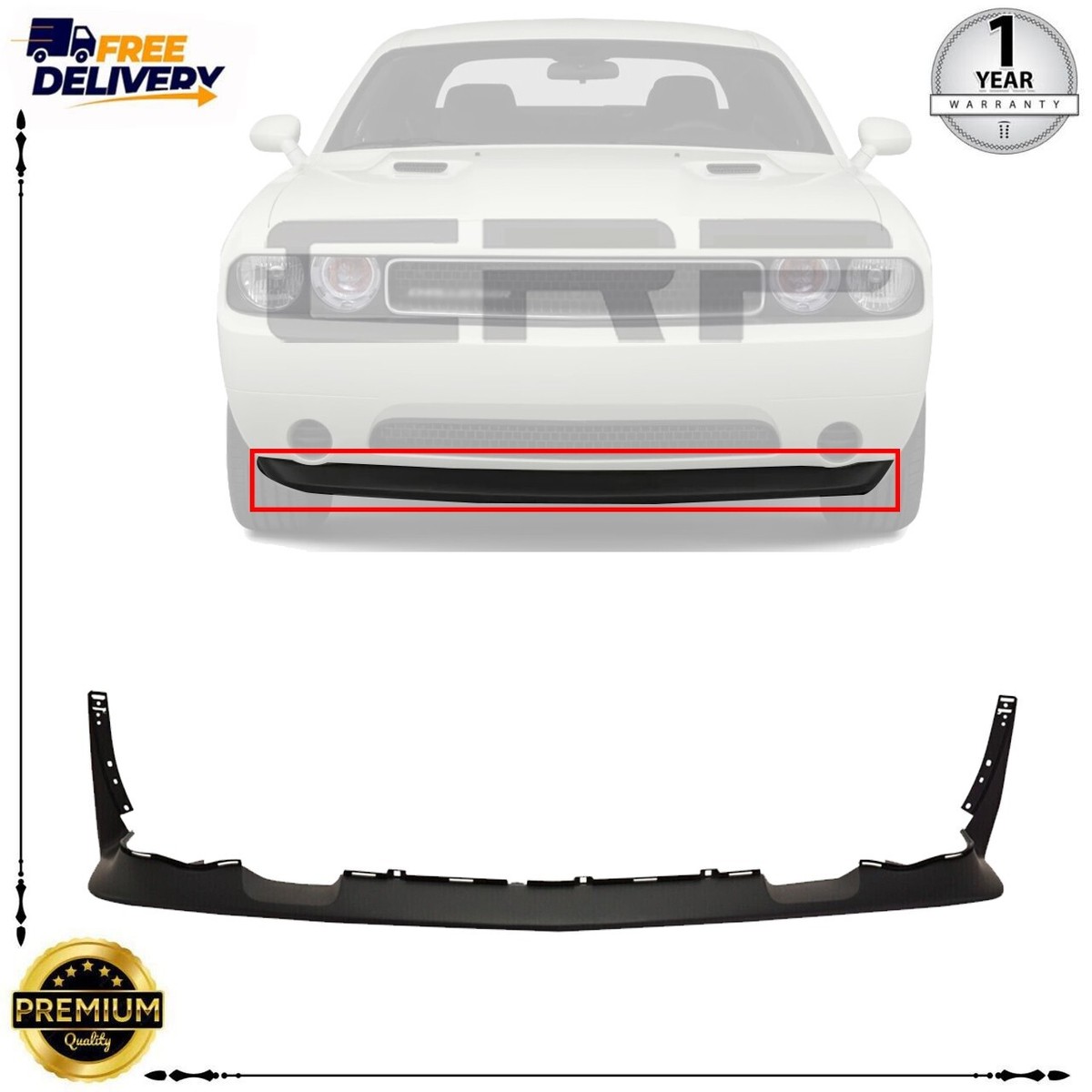 チルドレンプレート2011 Front Lower Valance Cover Panel For 2011-2014 Dodge Challenger