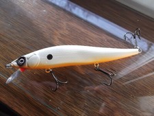 Lurehoor's Custom Painted Luck E Strike RC STX 4.5" Suspending  Bone O/B