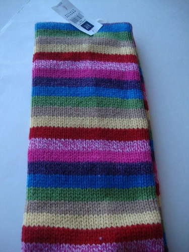 Gap Kids 100% Lambswool Multi-Color Strip Girl Scarf - NEW NWT - Winter Holiday - Picture 3 of 8