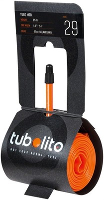 Tubolito Tubo MTB Tube - 29'' x 1.8-2.5'', 42mm Presta Valve, Orange
