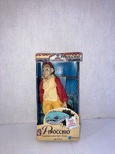 Bambola OLLIERV 1996 Equity Toys Avventure di Pinocchio 8" e mostro marino nuova con scatola Lin