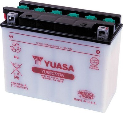 Yuasa Conventional Y50N18LA 12 Volt Battery For Ski-Doo Formula 500 1997-1998