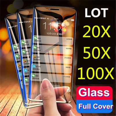 Lot Premium 9H Tempered Glass For iPhone 16 Pro Max 15 14 13 12 11 SE Wholesale