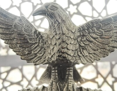 #ad Roman Aquila Eagle Standard Full Bronze Medieval Roman Eagle sculpture $54.69