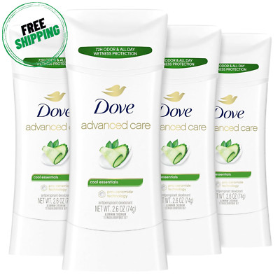 Dove Advanced Care Antiperspirant Deodorant Stick Cool Essentials 4 Ct for Helpi