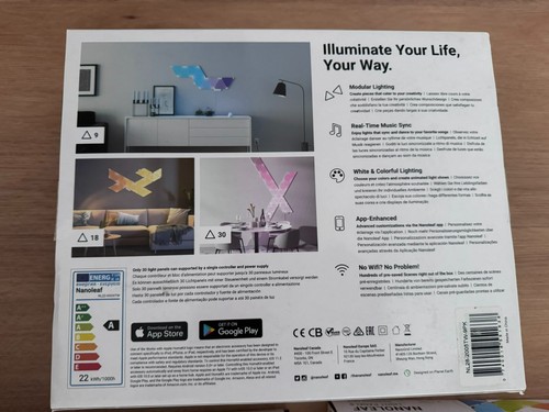 Nanoleaf Triangles Rhythm Edition Kit plus 2x expansion sets - total 15 panels - Picture 6 of 6