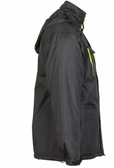 Abverkauf Planam Flare Parka Übergangsjacke Arbeitsjacke gefüttert schwarz - Bild 2 von 4