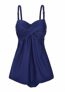 navy blue swim dress