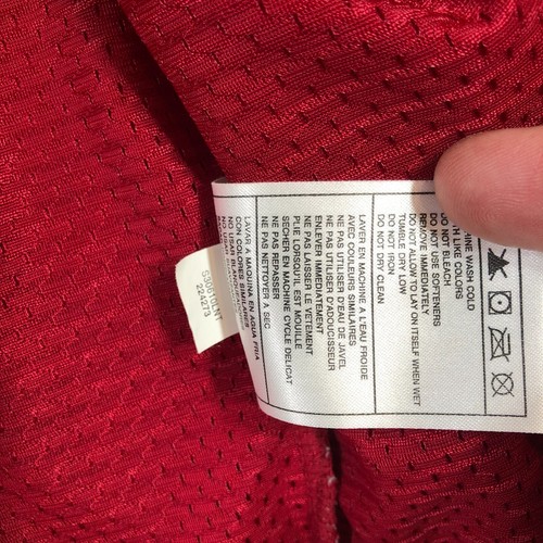 vintage nike track jacket kids unisex M 8-10 red y2k silver tag - Picture 11 of 14