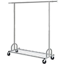 450lbs Garment Rack Clothes Rack Commercial Rolling Heavy Duty Clothing Hanger