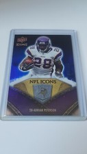 2008 UD Nfl Icons Blue Rainbow sp💥Adrian Peterson💥card NFL1   137/250   Mint!!
