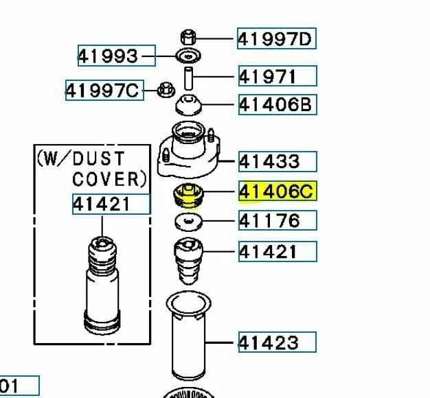 GENUINE OEM MITSUBISHI MR594613 BUSHING,RR SUSP COIL SPRING | eBay