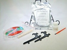 Clay Keepsake Kit Makes 2 Hand Print Foot Print Keepsakes 4 Color Ribbons TF