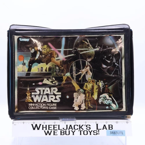 Star Wars Vinyl Collector's Case W/ 2 Trays 1977 Kenner Carry Case Vintage