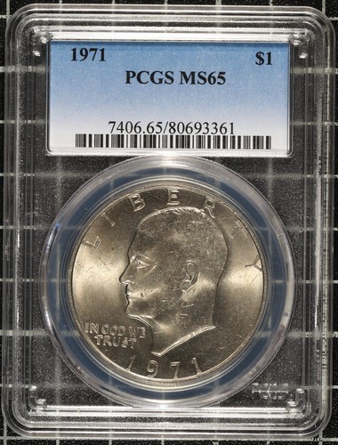 1971-P PCGS MS65 Eisenhower Ike Dollar Philadelphia First Year US Type Coin Key