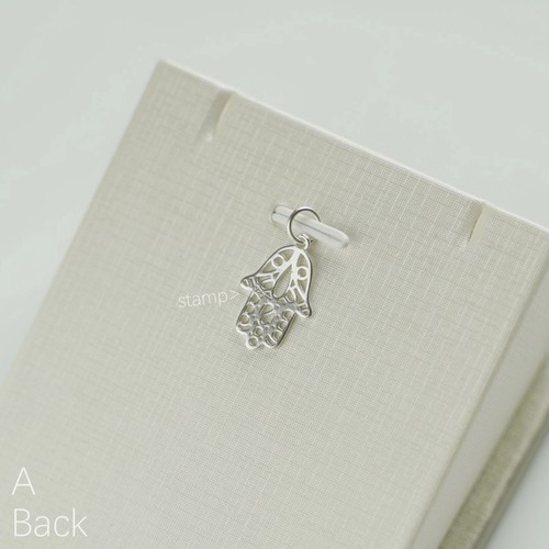 Sterling Silver Filigree Hamsa Hand of Fatima Necklace Bracelet Charm Pendant - Bild 3 von 6