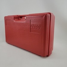 Lego 17x10x5 Storage Box Organizer Carry Case Red Plastic Made in USA Interlego