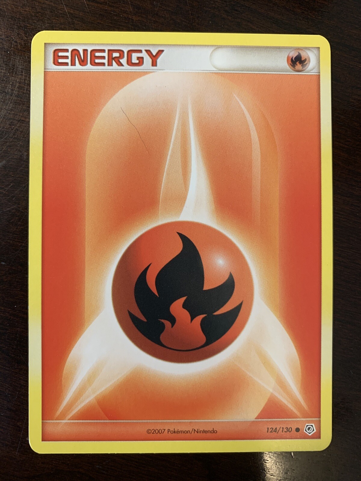 Fire Energy 124/130 POKEMON Card Diamond & Pearl Common Near Mint NEW x1