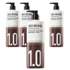 ELASTINE Silk Therapy Biobond Rich Shampoo White Floral Musk 450ml(15.21oz) x 4p